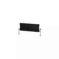 Eastbrook Imperia Horizontal 2 Column Radiator - Matt Black