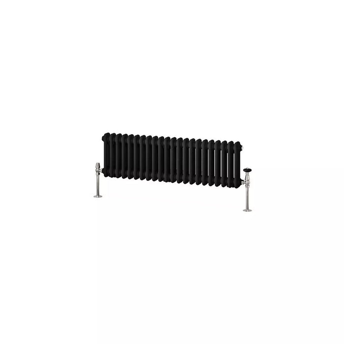 Eastbrook Imperia Horizontal 2 Column Radiator - Matt Black