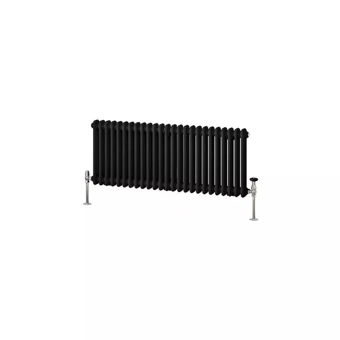 Eastbrook Imperia Horizontal 2 Column Radiator - Matt Black