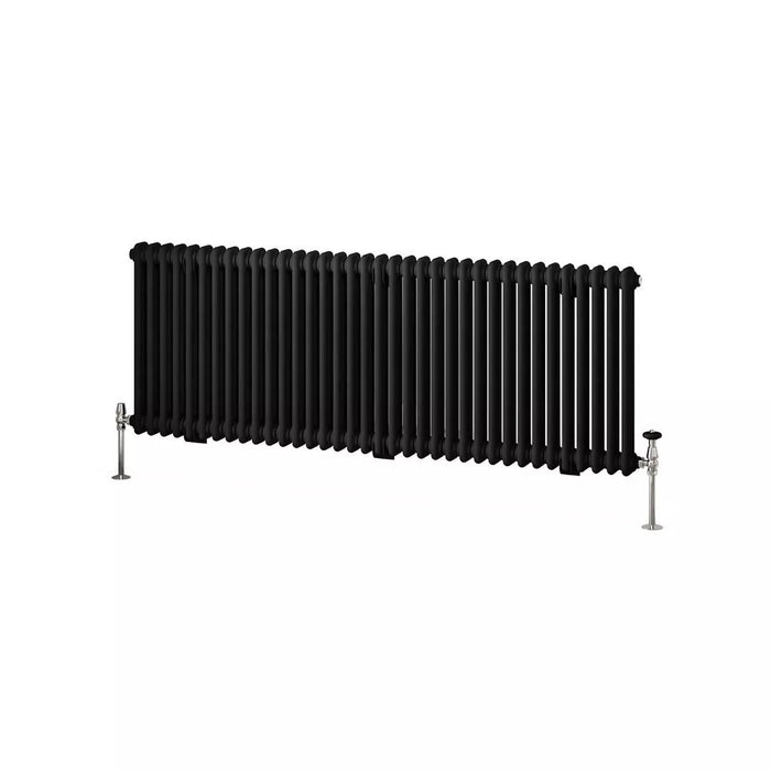 Eastbrook Imperia Horizontal 2 Column Radiator - Matt Black