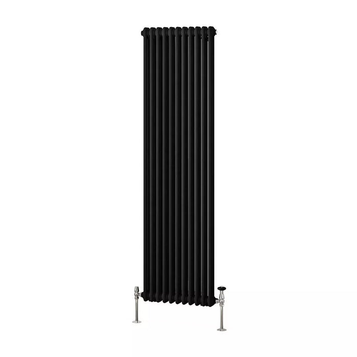 Eastbrook Imperia Vertical 2 Column Radiator - Matt Black