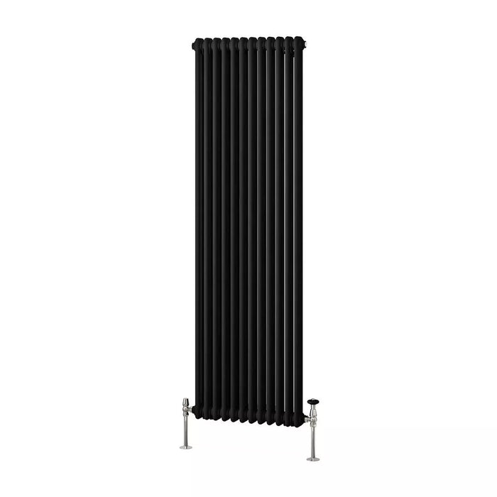 Eastbrook Imperia Vertical 2 Column Radiator - Matt Black