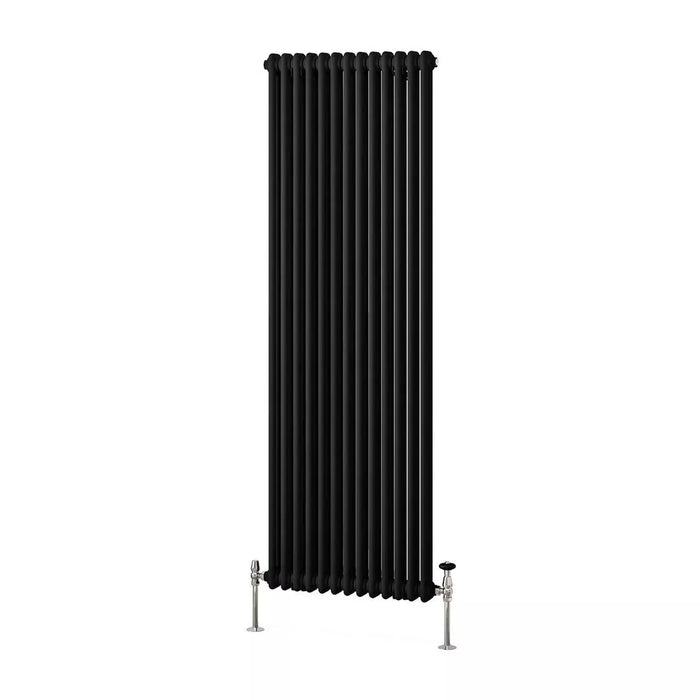 Eastbrook Imperia Vertical 2 Column Radiator - Matt Black