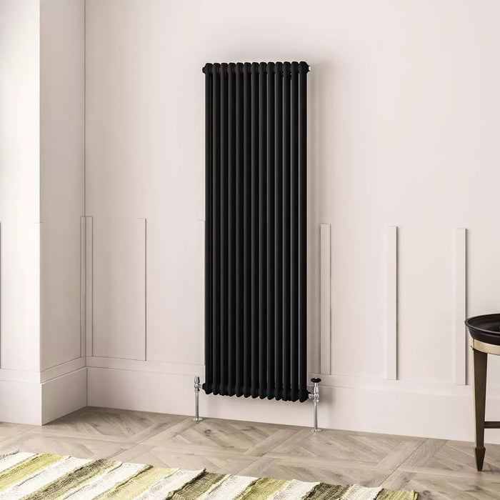 Eastbrook Imperia Vertical 2 Column Radiator - Matt Black