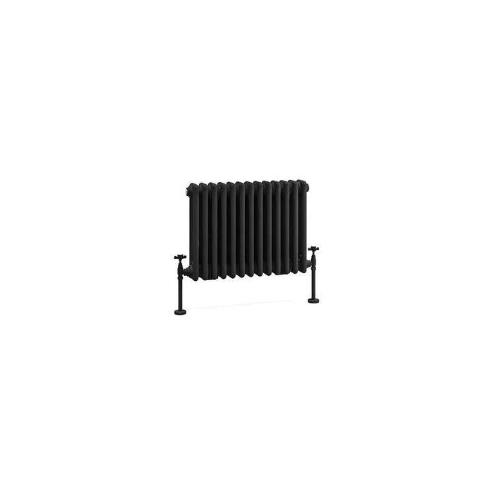 Eastbrook Imperia Horizontal 3 Column Radiator - Matt Black