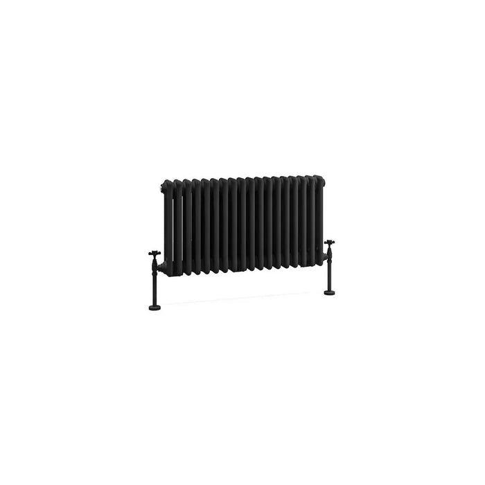 Eastbrook Imperia Horizontal 3 Column Radiator - Matt Black