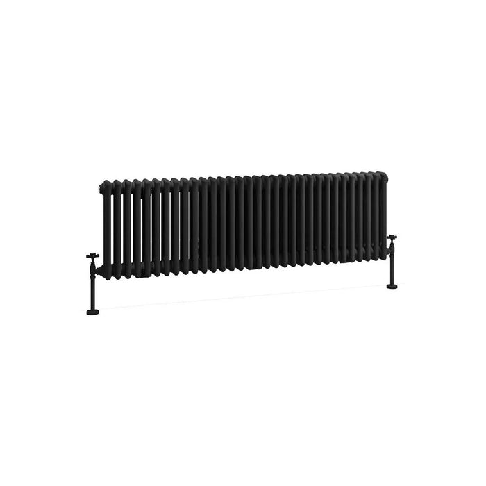 Eastbrook Imperia Horizontal 3 Column Radiator - Matt Black