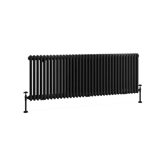 Eastbrook Imperia Horizontal 3 Column Radiator - Matt Black