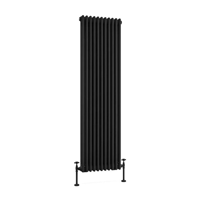 Eastbrook Imperia Vertical 3 Column Radiator - Matt Black