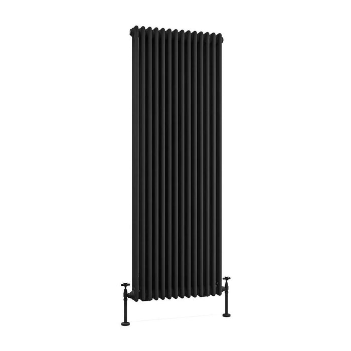 Eastbrook Imperia Vertical 3 Column Radiator - Matt Black