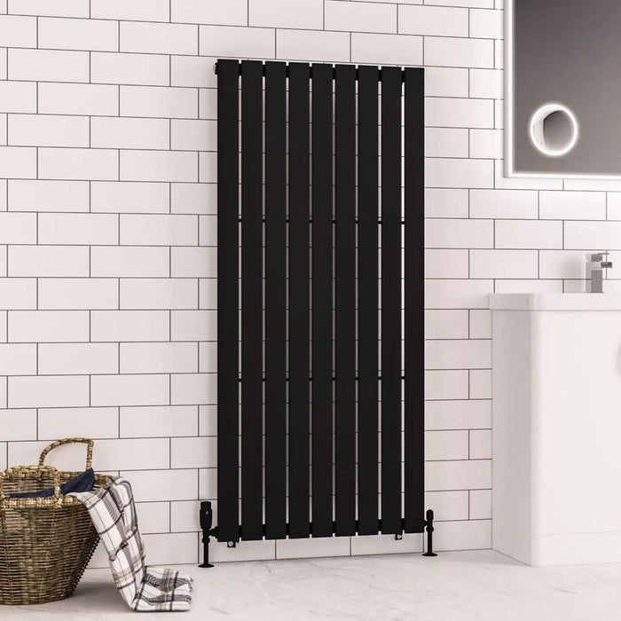 Eastbrook Warrington Type 10 Vertical Designer Radiator Matt Black