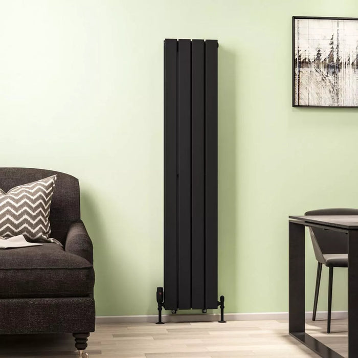 Eastbrook Warrington Type 20 Vertical Designer Radiator Matt Black