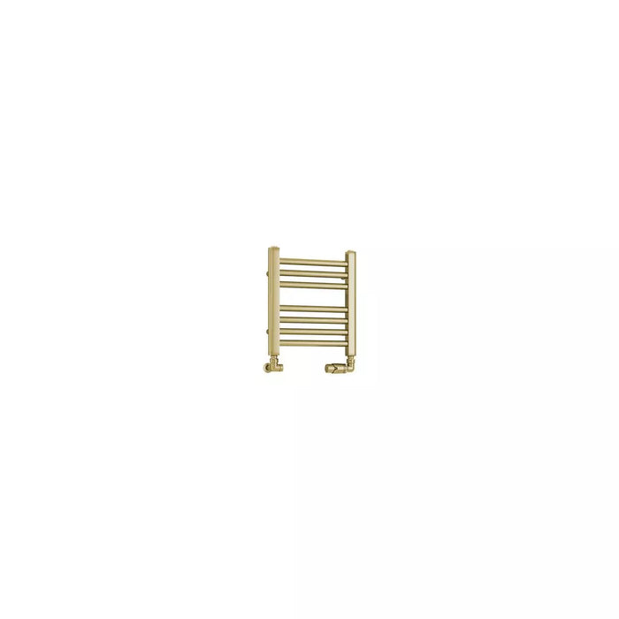 Eastbrook Wendover Straight Heated Towel Rail - Brushed Brass