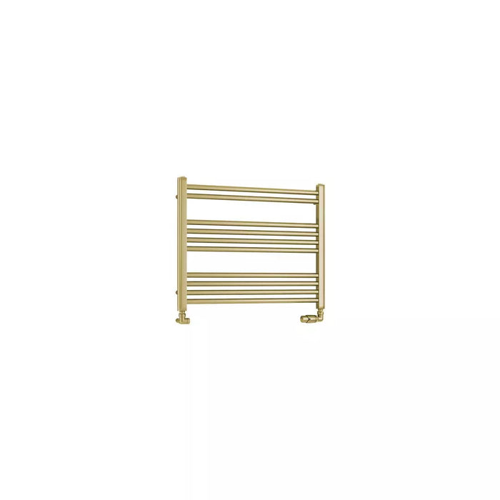 Eastbrook Wendover Straight Heated Towel Rail - Brushed Brass