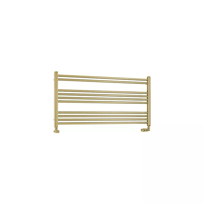Eastbrook Wendover Straight Heated Towel Rail - Brushed Brass