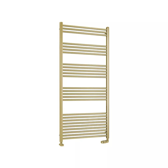 Eastbrook Wendover Straight Heated Towel Rail - Brushed Brass