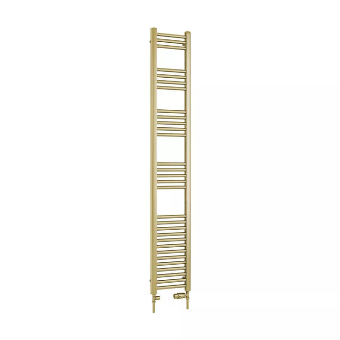 Eastbrook Wendover Straight Heated Towel Rail - Brushed Brass