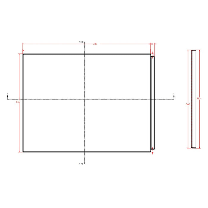 Eastbrook Portland P-Shaped Universal Bath End Panel - 750mm Wide - White