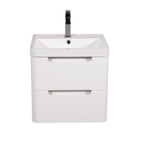 Tailored Monza 2 Drawer Wall Hung Vanity Unit with Basin