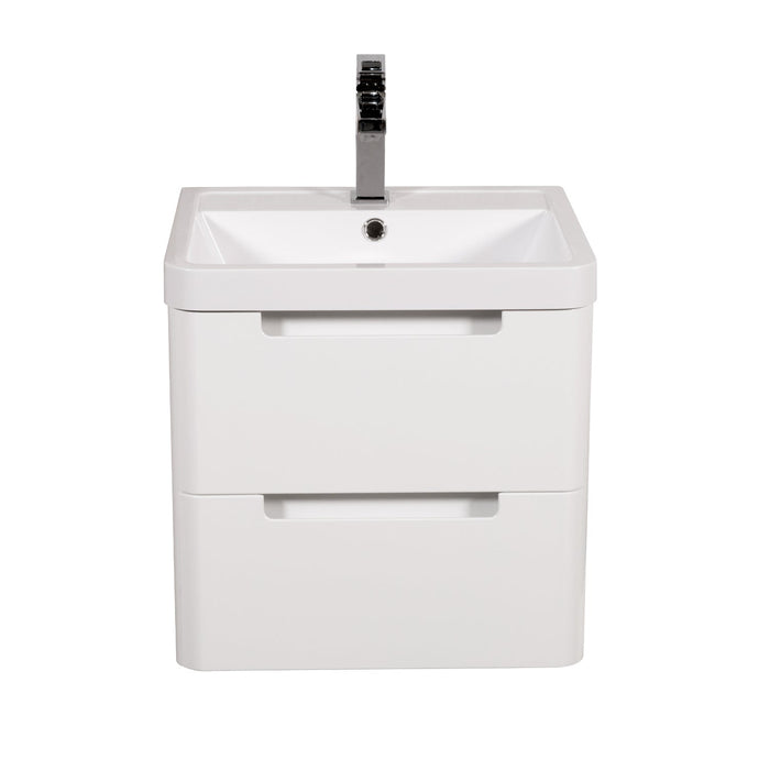 Tailored Monza 2 Drawer Wall Hung Vanity Unit with Basin