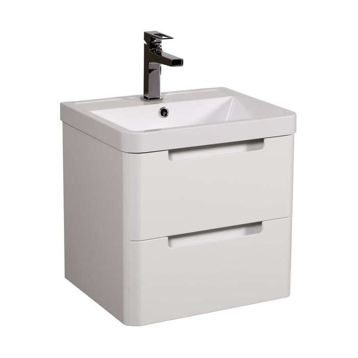 Tailored Monza 2 Drawer Wall Hung Vanity Unit with Basin