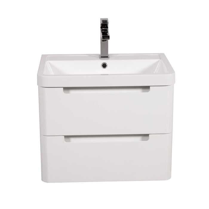 Tailored Monza 2 Drawer Wall Hung Vanity Unit with Basin