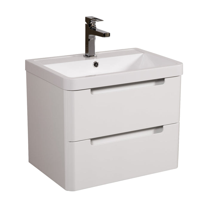 Tailored Monza 2 Drawer Wall Hung Vanity Unit with Basin