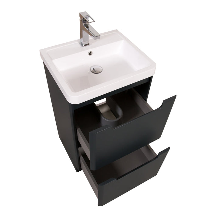 Tailored Monza 2 Drawer Floorstanding Vanity Unit with Basin