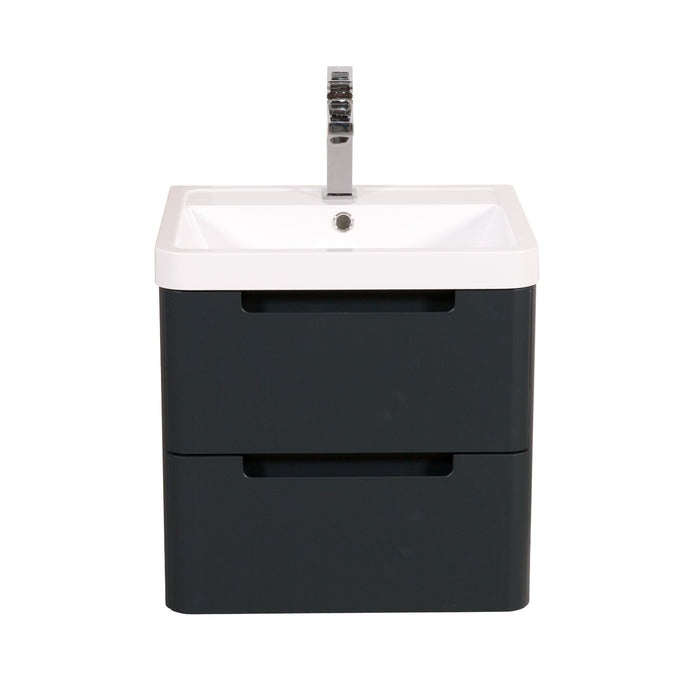 Tailored Monza 2 Drawer Wall Hung Vanity Unit with Basin