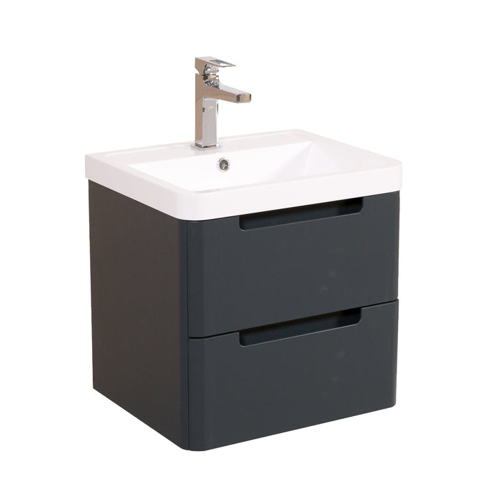 Tailored Monza 2 Drawer Wall Hung Vanity Unit with Basin