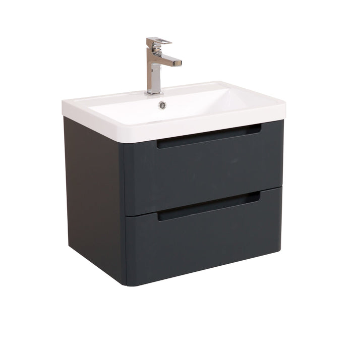 Tailored Monza 2 Drawer Wall Hung Vanity Unit with Basin