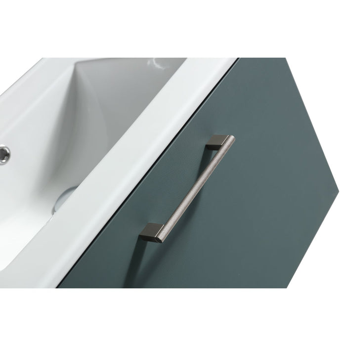 Tailored Piatta 600mm 1 Drawer Wall Hung Vanity Unit with Matt White Basin and Handle
