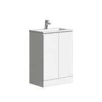 Tailored Plumb Essentials 600mm 2 Door Floorstanding Vanity Unit with Ceramic Basin