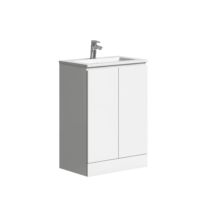 Tailored Plumb Essentials 600mm 2 Door Floorstanding Vanity Unit with Ceramic Basin