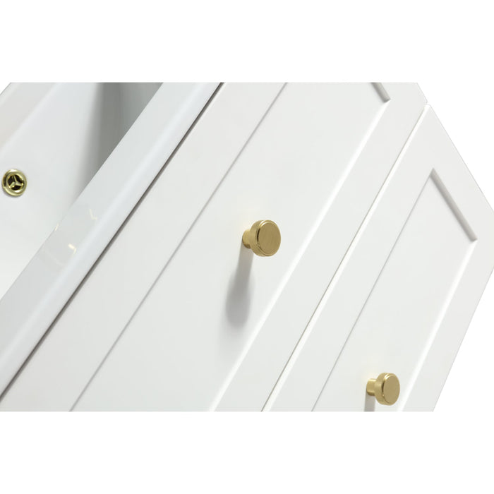 Tailored Bakewell 600mm 2 Drawer Wall Hung Vanity Unit with Ceramic Gloss Basin & Handles