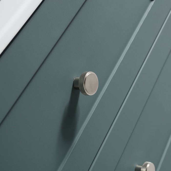 Tailored Bakewell 600mm 2 Drawer Wall Hung Vanity Unit with Ceramic Gloss Basin & Handles