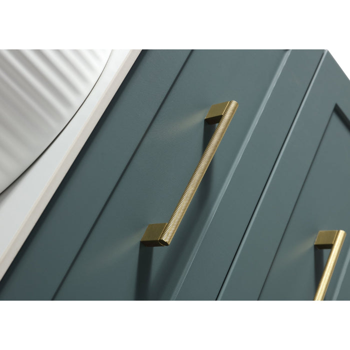 Tailored Bakewell 600mm 2 Drawer Wall Hung Vanity Unit with Sintered Stone Countertop & Handles