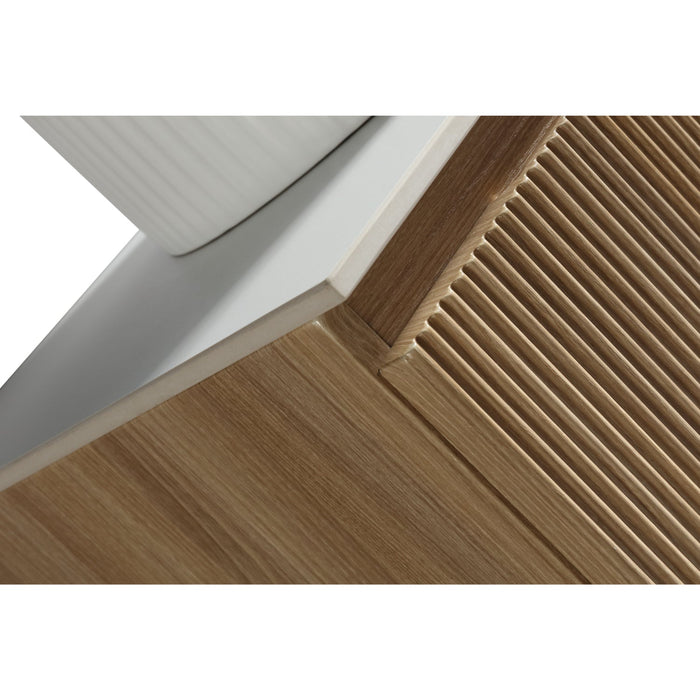Tailored Flauto 600mm 1 Drawer Wall Hung Vanity Unit with Sintered Stone Countertop