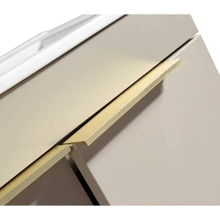 Tailored Sora 600mm 2 Door Floorstanding Vanity Unit with Ceramic Gloss Basin & Handles