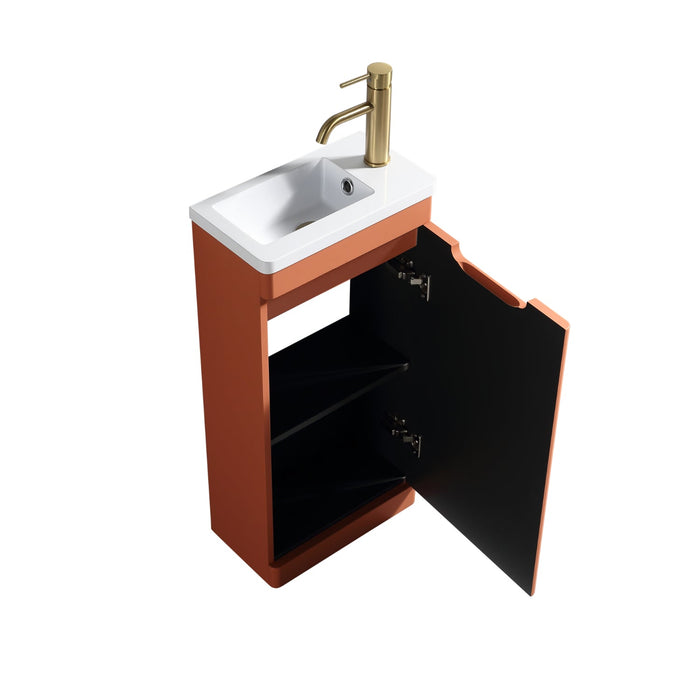 Tailored Acerra 400mm 1 Door Cloakroom Floorstanding Vanity Unit & Basin 400mm - 1 Tap Hole