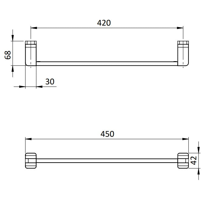 Crosswater Rotar Towel Rail