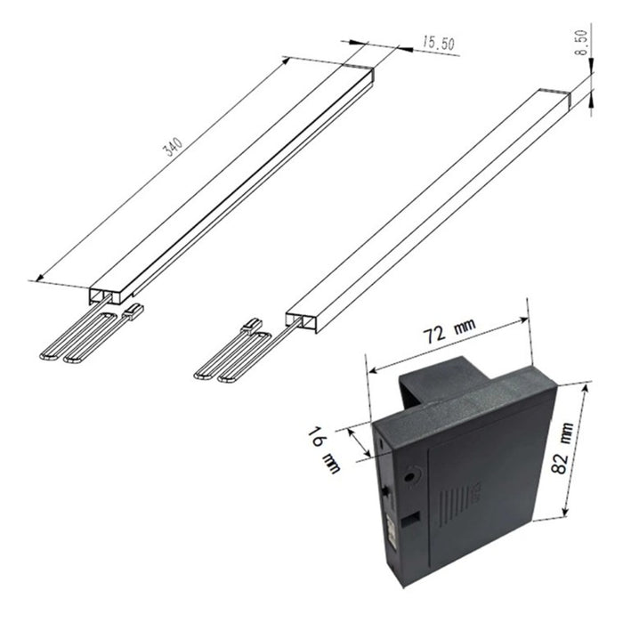 Tailored LED Drawer Light for Bolzana, Flauto & Piatta Furniture