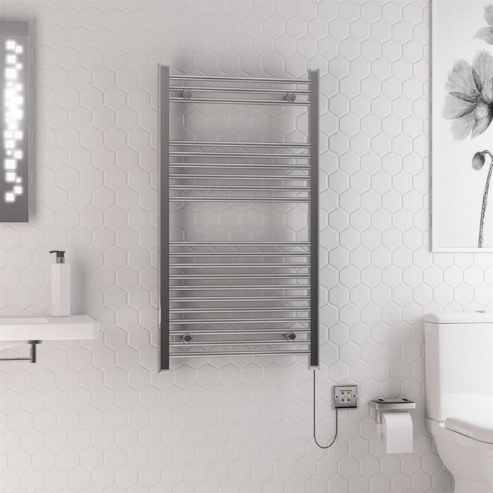 Eastbrook Biava Dry Element Straight Ladder Electric Towel Rail
