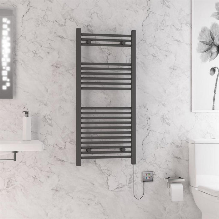 Eastbrook Biava Dry Element Straight Ladder Electric Towel Rail