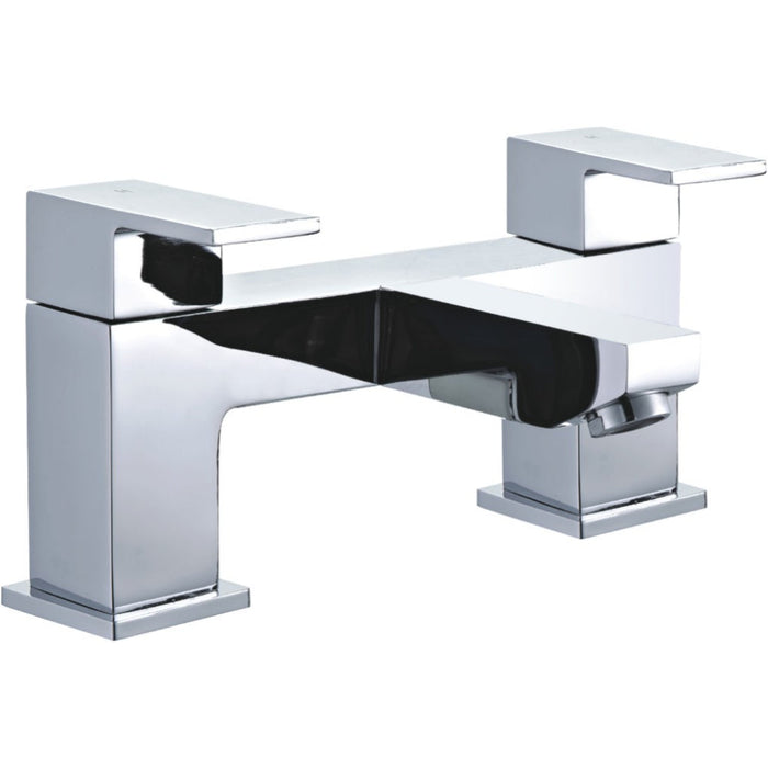 Tailored Raglan Modern Square Bath Filler Tap - Chrome