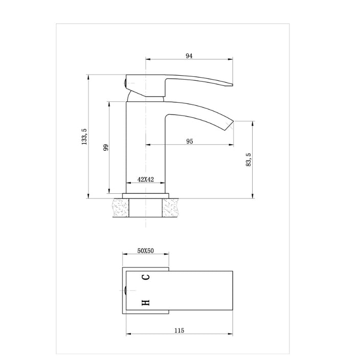 Tailored Brecon Mono Basin Mixer Tap with Free Waste