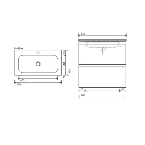 Sonas Smart Vanity Unit With Slim Basin