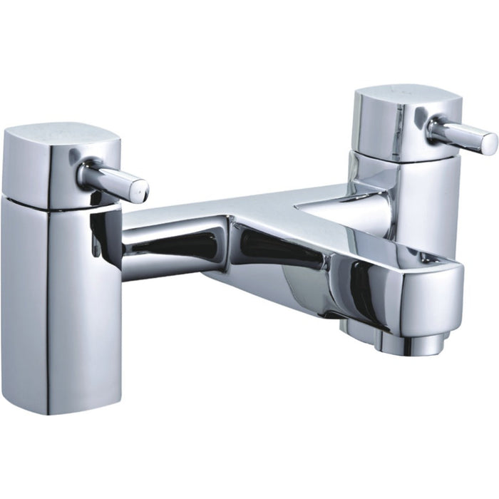 Tailored Newport Square Bath Filler Tap - Chrome