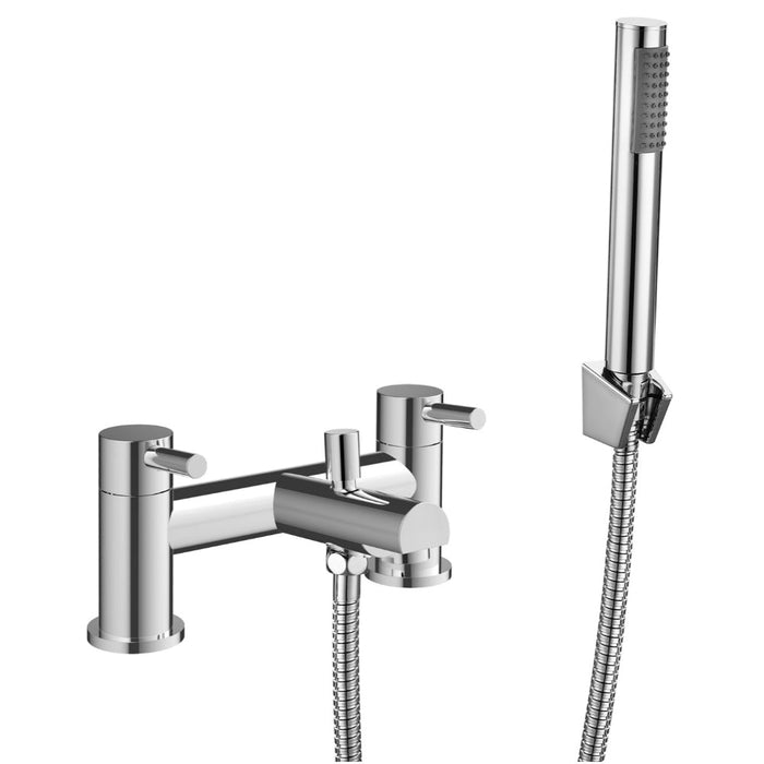 Tailored Harlech Bath Shower Mixer Tap with Handset - Chrome