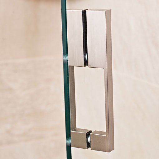 Roman Liberty Hinged Shower Door With Hinged Inline And Side Panel 10mm